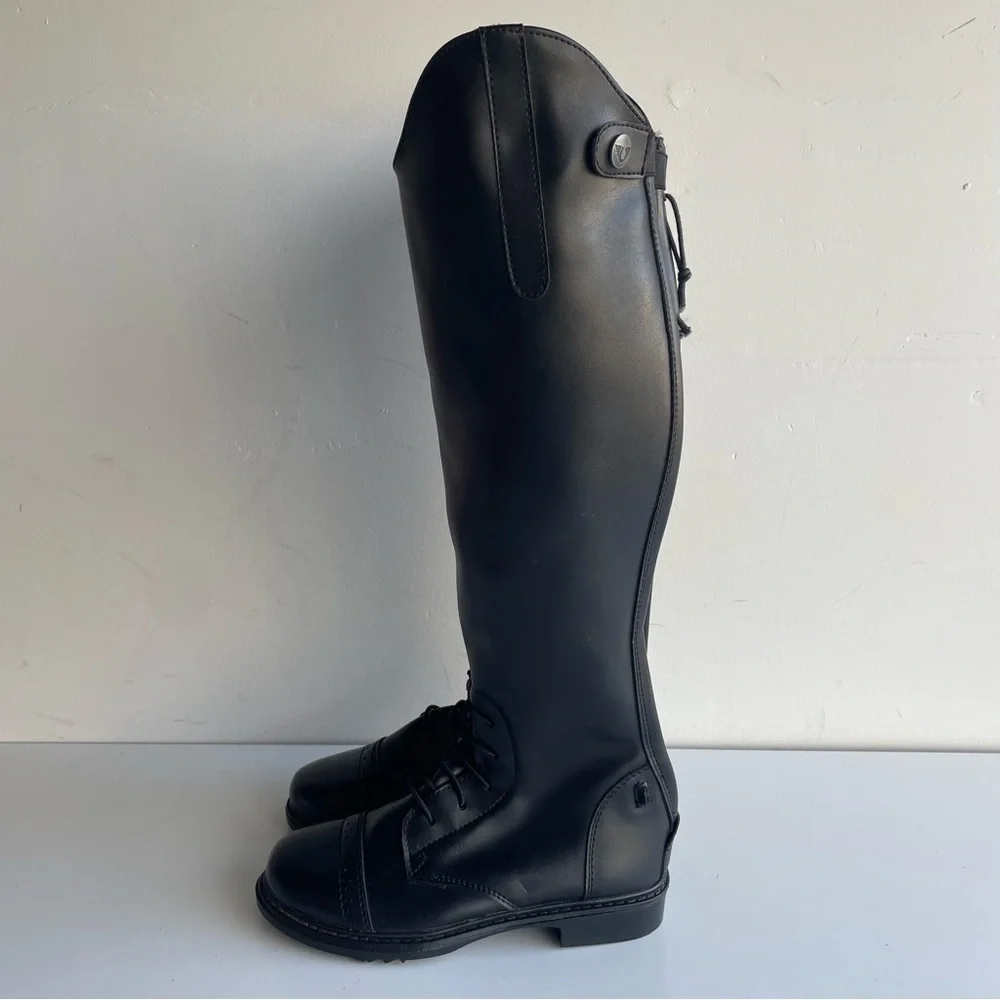 Kids TuffRider Black Lace-Up Riding Boots